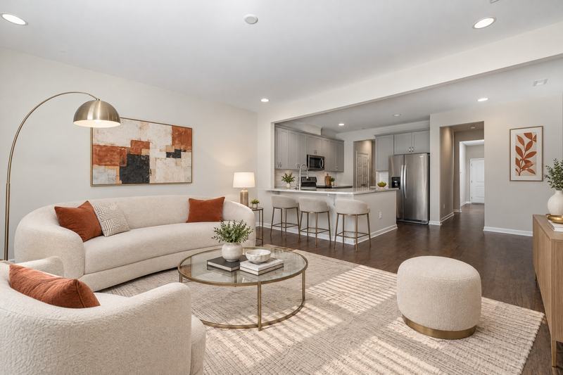 Kitchen & dining after virtual staging